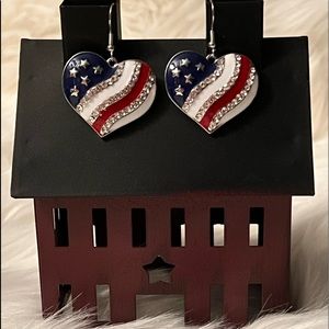 Independence Day Earrings - Hearts